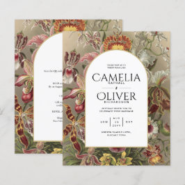 Vintage Botanische Hochzeit in Burgund