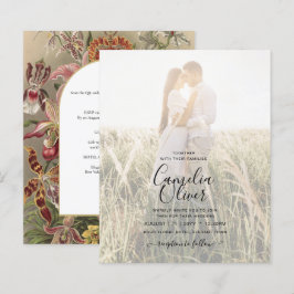 Vintage Botanische Hochzeit in Burgund