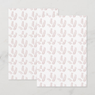 Vintage-Botanische Illustration – Elegante Blumenk Dankeskarte