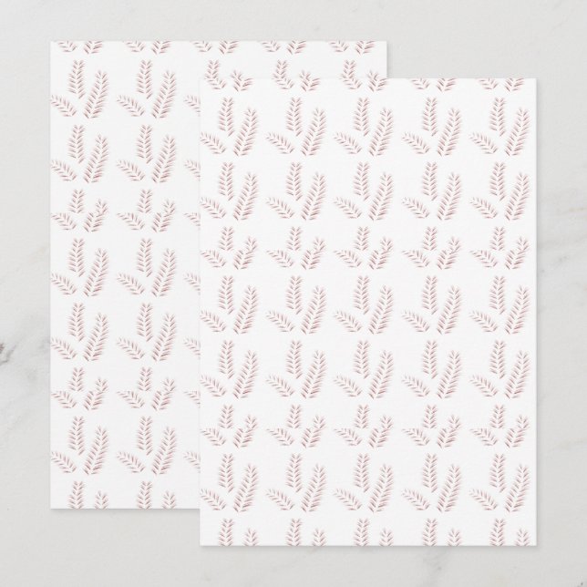 Vintage botanische Illustration - Elegante Kunst,  Begleitkarte (Vorne/Hinten)