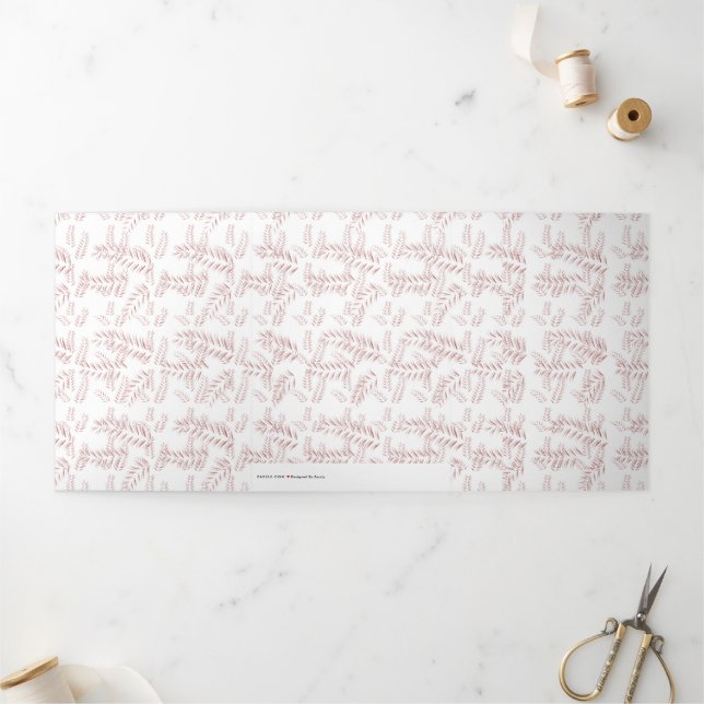 Vintage botanische Illustration - Elegante Kunst,  Dreifach Gefaltete Karte (Außenbereich)