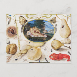 Vintage botanische Illustration Holiday Postkarte