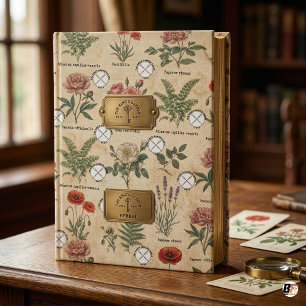 Vintage botanische Illustration mit lateinischen N Geschenkpapier