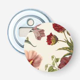 Vintage botanische Illustration mit roten Flaschenöffner
