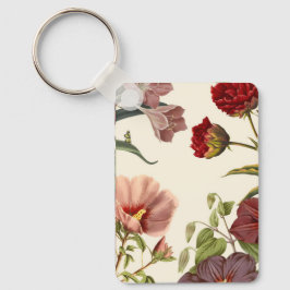 Vintage botanische Illustration mit roten  Schlüsselanhänger