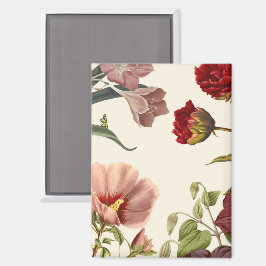 Vintage botanische Illustration mit verschiedenen  Magnet