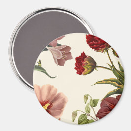 Vintage botanische Illustration mit verschiedenen  Magnet