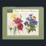 Vintage botanische Illustrationen 2026 Kalender<br><div class="desc">Zwölfmonatiger Wandkalender mit Vintagen botanischen Abbildungen von Blume von Choix des Plus Belles Fleurs et des Plus Beaux Fruits, erschienen 1833 in Paris, illustriert von dem renommierten belgischen Maler und Botaniker Pierre-Joseph Redouté. Zu den digital gereinigten, verbesserten und filtrierten Antiquitäten zählen Amaryllis, Kamelien, Nelken, Chrysanthemum, Dahlien, Gaillardia, Gentian, Gloxinia, Honigsauckle,...</div>