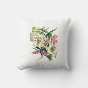 Vintage botanische Illustrationen Kissen