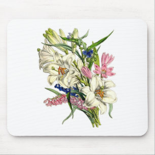 Vintage botanische Illustrationen Mousepad
