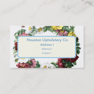 Vintage botanische Illustrationen Visitenkarte