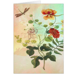 Vintage botanische Illustrations-Blumen-mit