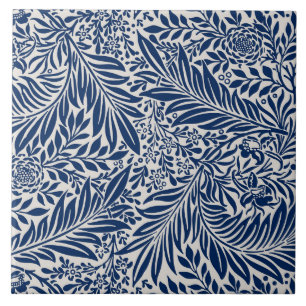 Vintage botanische Keramik Fliese