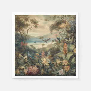 Vintage Botanische Kunst Luxuspapier Serviette