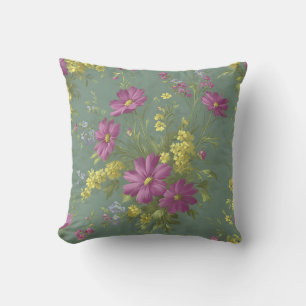Vintage Botanische Romantische Chic Blumenmotive Kissen