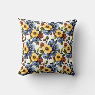 Vintage Botanische Romantische Chic Florale Stilvo Kissen