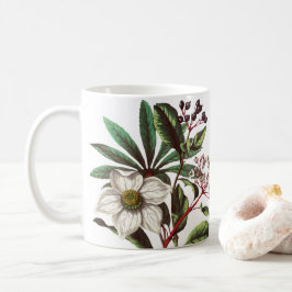 Vintage botanische Rose Blume Bouquet Kaffeetasse