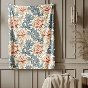 Vintage botanische Throw-Floral-Morris-Designs Fleecedecke