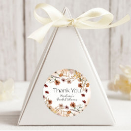 Vintage Botanische Tiny Floral Wedding Runder Aufkleber