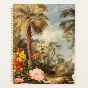 Vintage-Botanische Tropische Palmen Planer