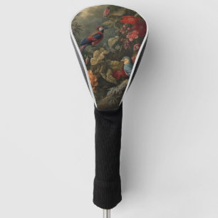 Vintage botanische Vogelarten Blume im Paradies Golf Headcover