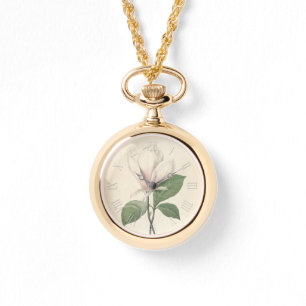 Vintage botanische Wasserfarben Magnolia W Armbanduhr