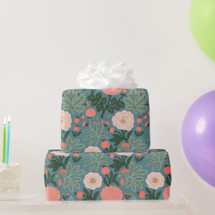 Vintage Botanische Wildblume Geschenkpapier
