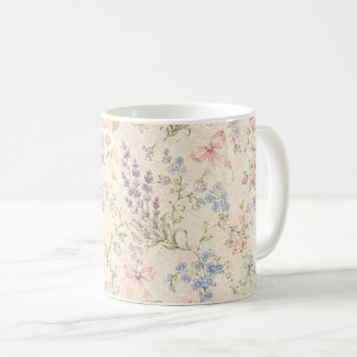 Vintage-Botanischer-Blumen-Cottagecore-Garten  Kaffeetasse
