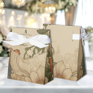 Vintage Bougainvillea Jugendstil-Hochzeit Geschenkschachtel
