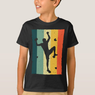 Vintage Bouldering Design Felsenklettern für Männe T-Shirt