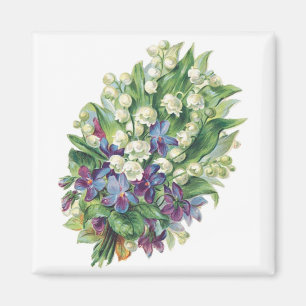 Vintage Bouquet 2 Anpassbarer Magnet