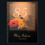 Vintage Bouquet 85th Birthday Party Guest Book Notizblock<br><div class="desc">Customizable 85th Birthday Guest Book with a manipulated photograph (filter) to create vintage effect.</div>