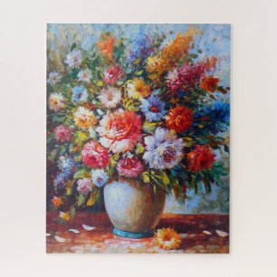 Vintage Bouquet-Ölgemälde Puzzle