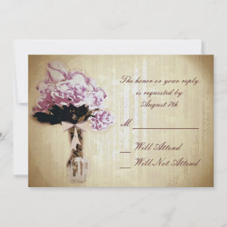 Vintage Bouquet R.S.V.P. Einladung