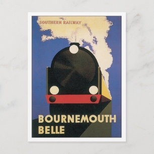Vintage Bournemouth Southern Railway Postkarte