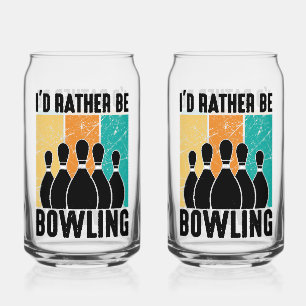Vintage-Bowlingpins-Grafik Dosenglas