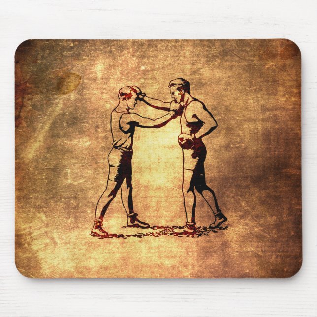Vintage-Boxen Männer Mousepad (Vorne)