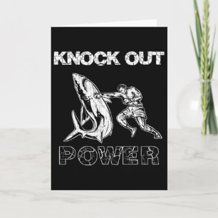 Vintage Boxer Mann Knock Out Power, Bestes Boxen K Karte