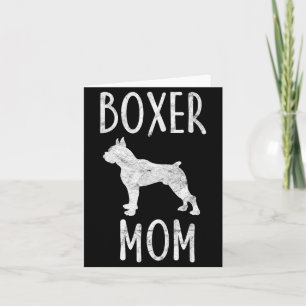 Vintage Boxer Mom Geschenk Hundebesitzer Boxer Mut Karte