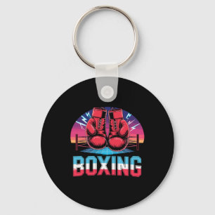 Vintage Boxhandschuhe der 90er Jahre kämpfen Boxer Schlüsselanhänger