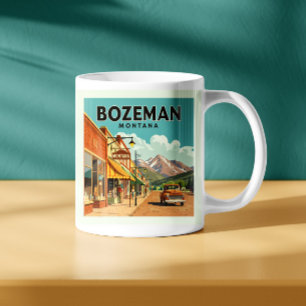 Vintage Bozeman Montana Kaffeetasse