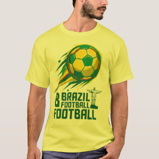 Vintage-Brasilien-Fußballtrikot im T-Shirt-Stil T-Shirt