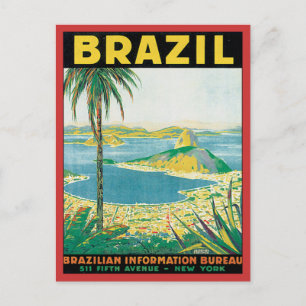 Vintage Brasilien Postkarte