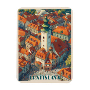 Vintage Bratislava Slowakei Reisen, Altstadt Magnet