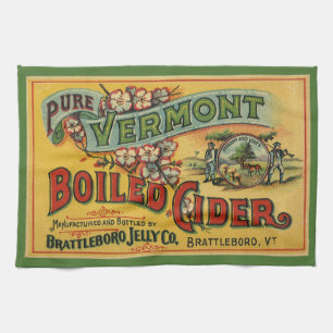 Vintage Brattleboro Jelly Boiled Cider Vermont Handtuch
