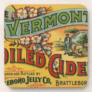 Vintage Brattleboro Jelly Boiled Cider Vermont Untersetzer