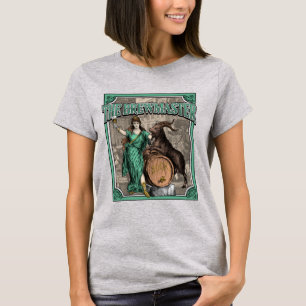 Vintage Braumeisterin Frau und Ziege T-Shirt