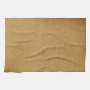 Vintage braune Leinwand Geschirrtuch