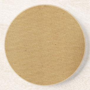 Vintage braune Leinwand Getränkeuntersetzer