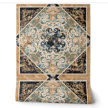Vintage Braune Sepia Ornamente Fliese 6